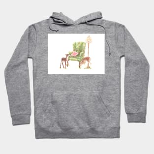 Vintage deer decor Hoodie